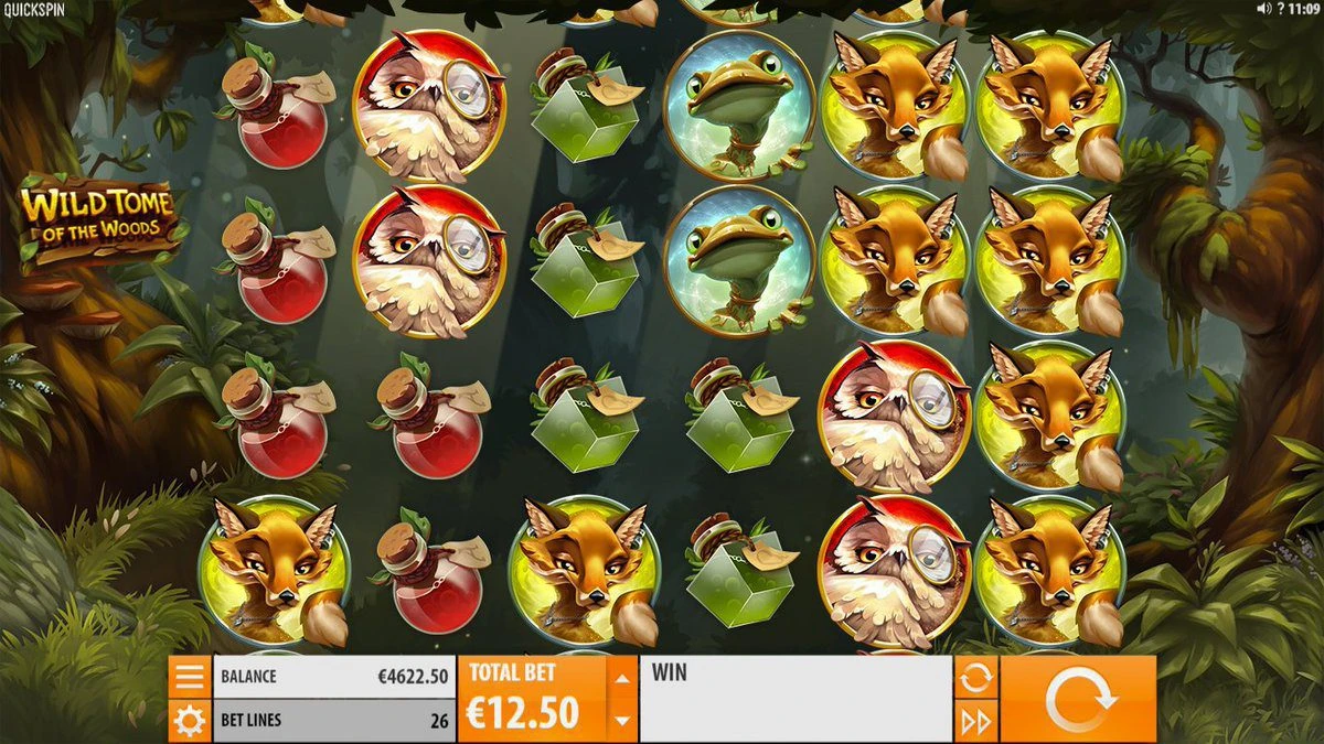 Wild Tome Of The Woods (Дикая Лесная Книга) от Quickspin 2 Wild Tome Of The Woods (Дикая Лесная Книга) от Quickspin