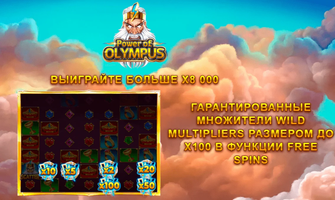 Power Of Olympus (Сила Олимпа) от Booming Games 2 Power Of Olympus (Сила Олимпа) от Booming Games