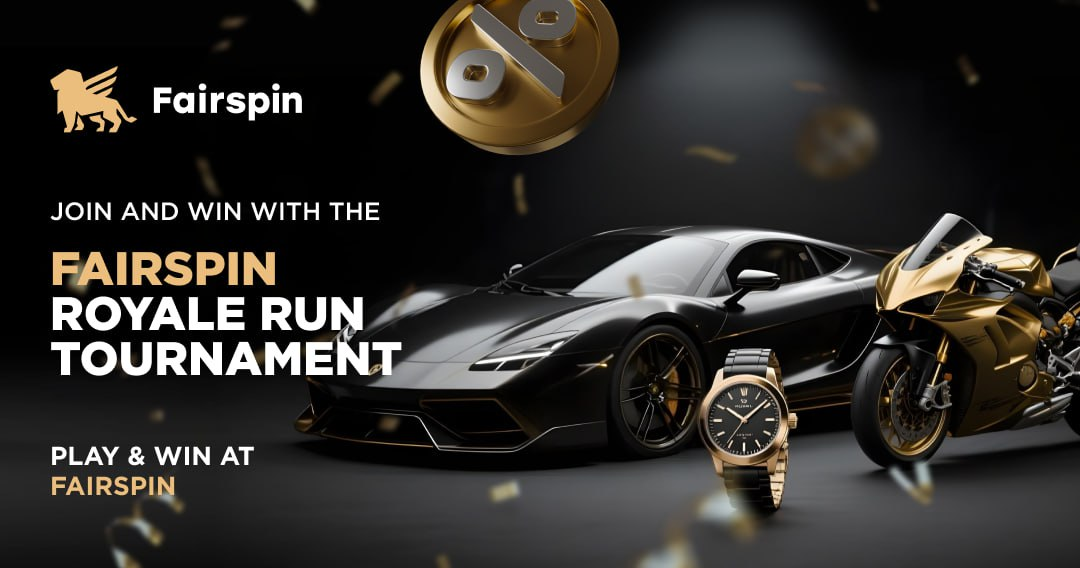 Fairspin Royale Run Tournament: выиграй премиум-автомобиль 1 Fairspin Royale Run Tournament: выиграй премиум-автомобиль