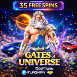 Бонус 35 фриспинов в Gates of Universe | Флагман